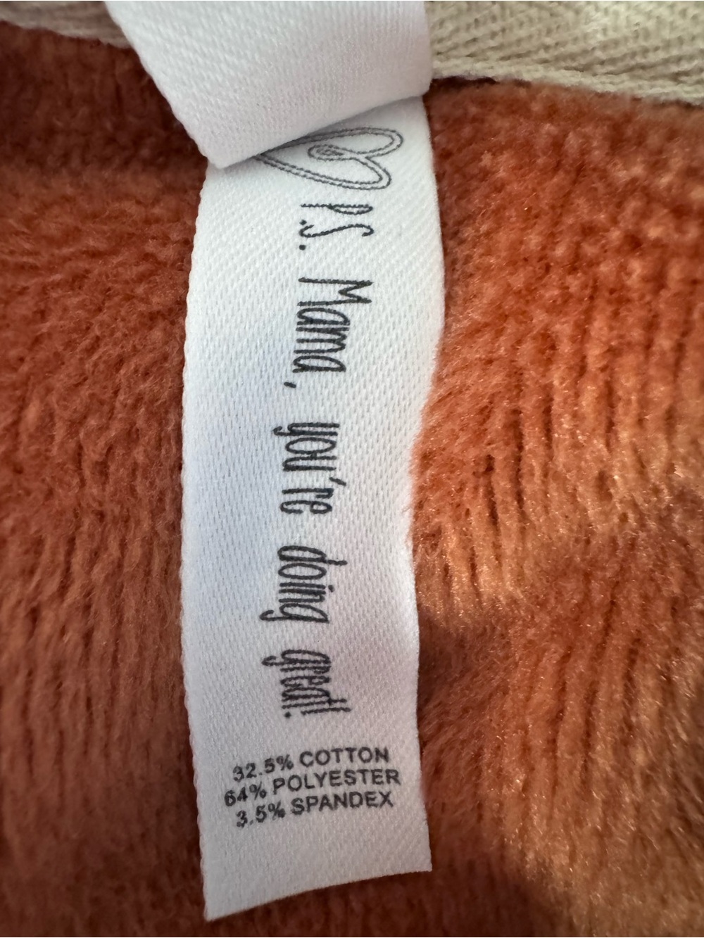 Latched Mama Trailblazer Nursing Hoodie Size S Colorblock Rust Sage - Picture 9 of 11